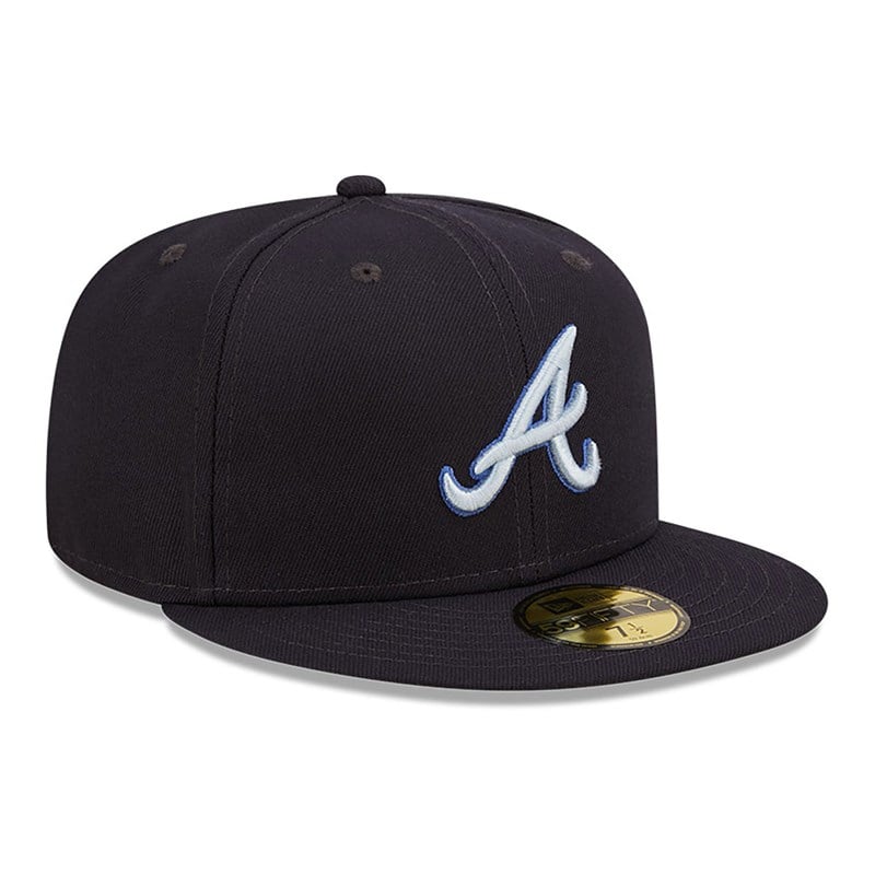 59fifty New Era Atlanta Braves Monocamo Fitted Gorras Azules | MI0398614