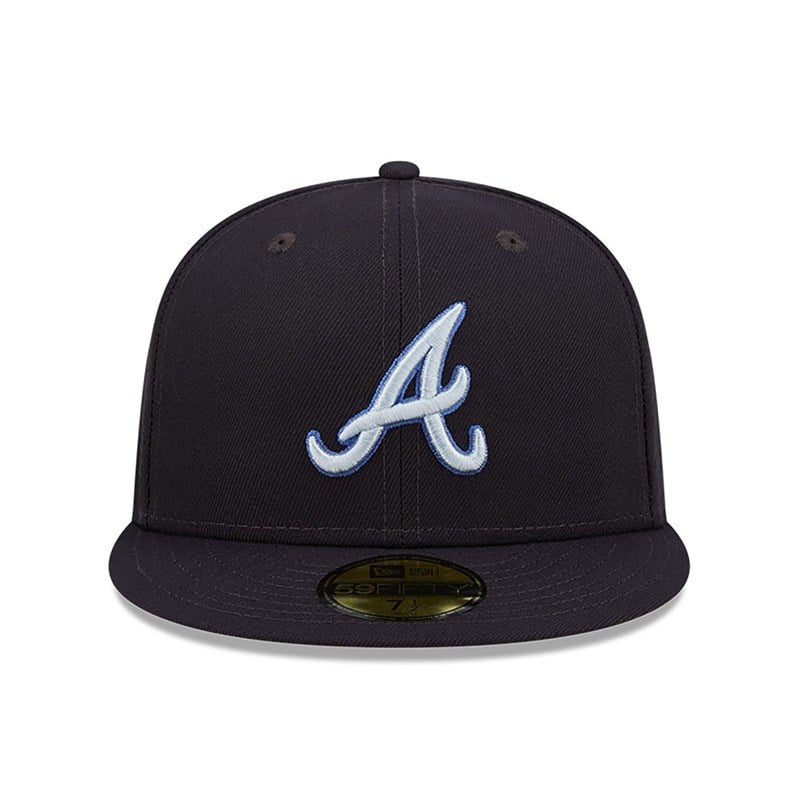 59fifty New Era Atlanta Braves Monocamo Fitted Gorras Azules | MI0398614