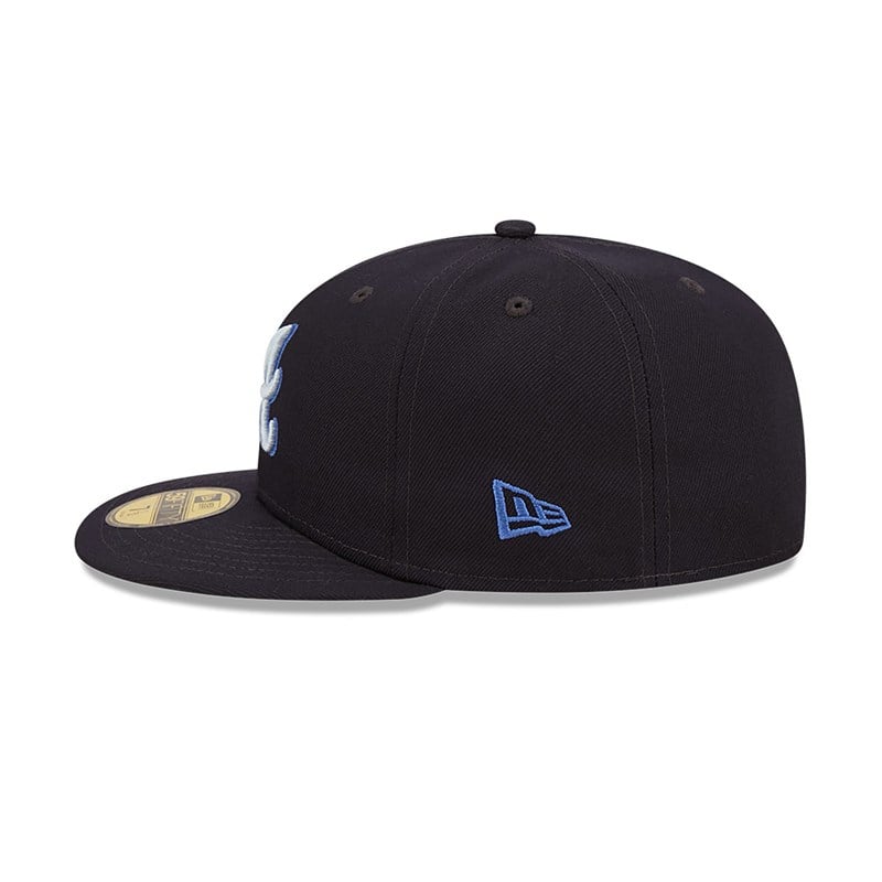 59fifty New Era Atlanta Braves Monocamo Fitted Gorras Azules | MI0398614