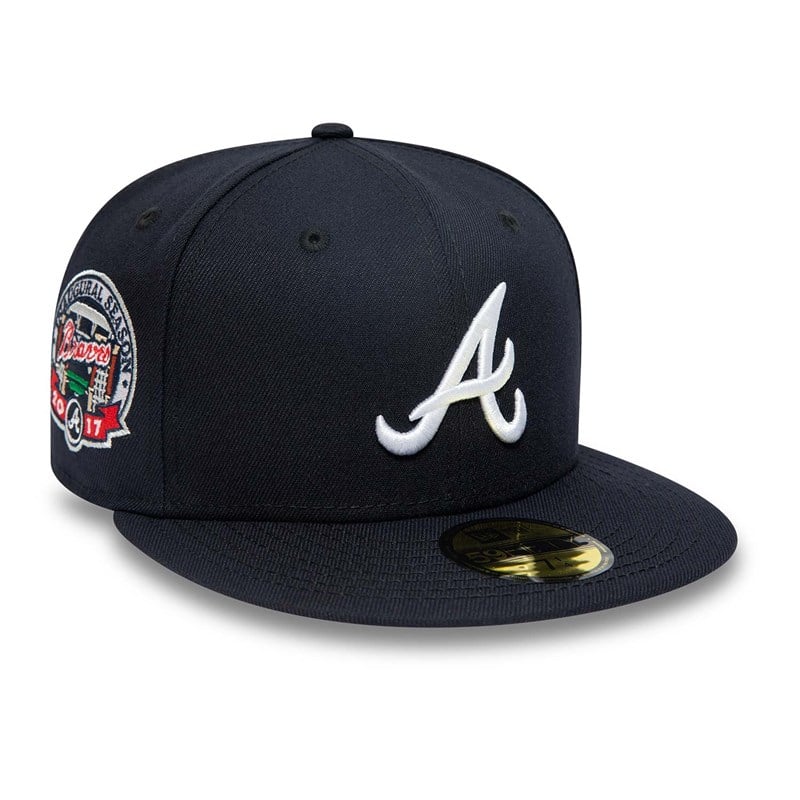 59fifty New Era Atlanta Braves National League Stadium Fitted Gorras Azules | RI5398702