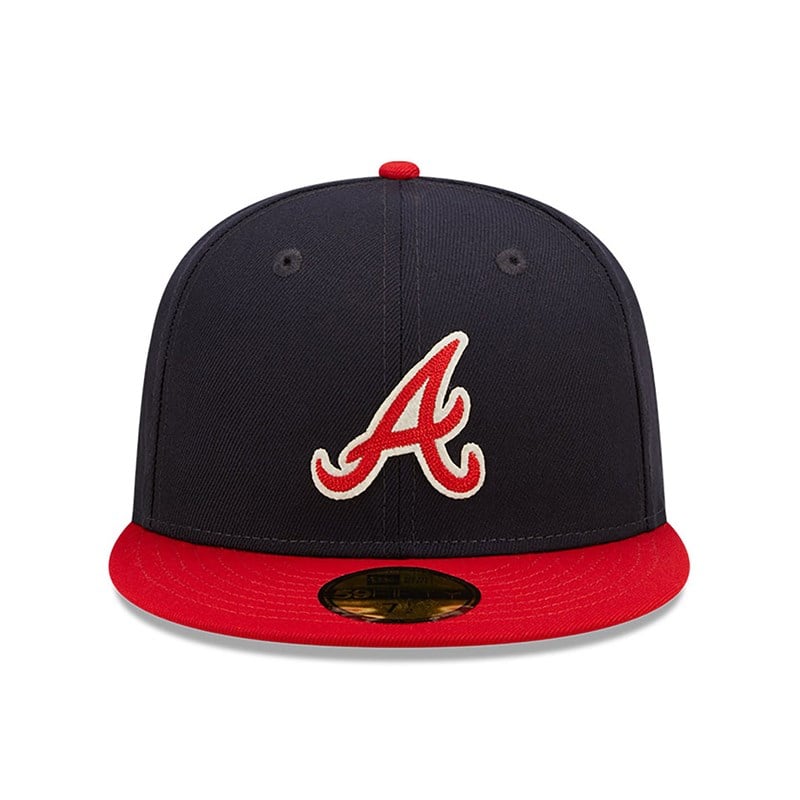 59fifty New Era Atlanta Braves Ne Letterman Fitted Gorras Azules | GN0239465