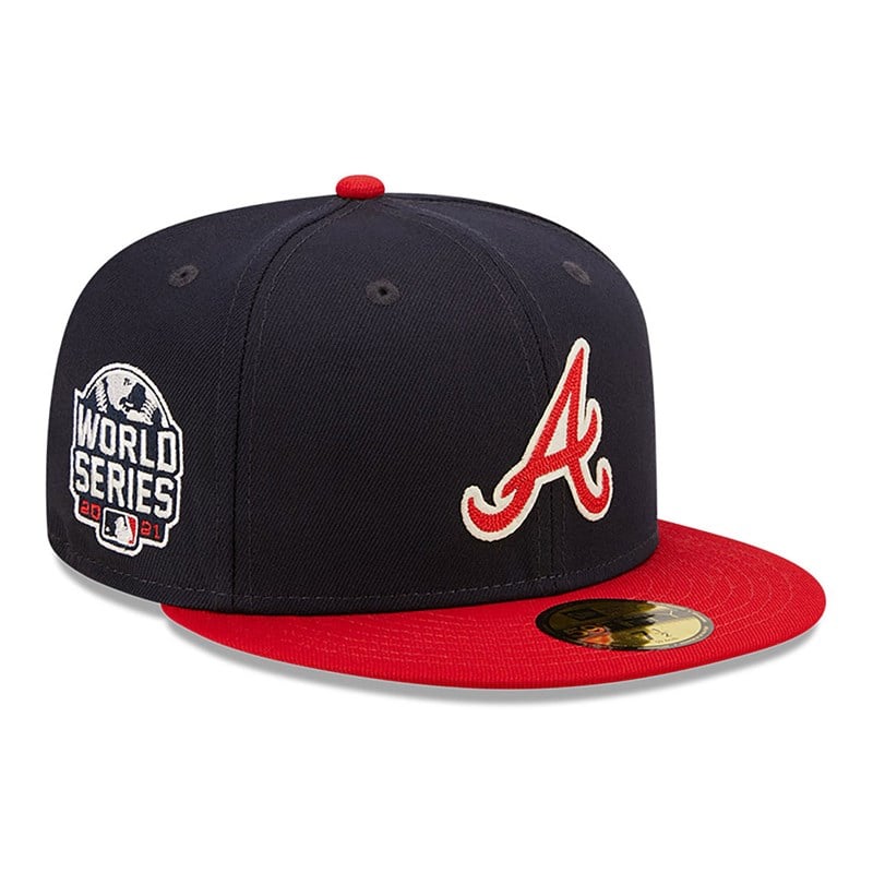 59fifty New Era Atlanta Braves Ne Letterman Fitted Gorras Azules | GN0239465