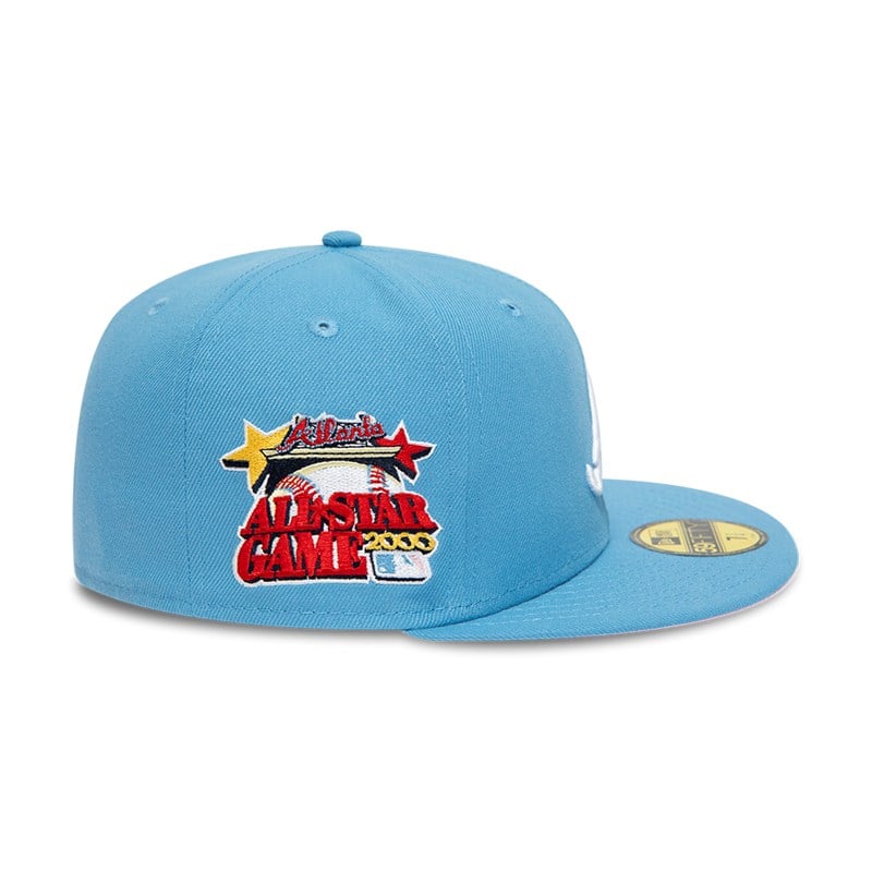 59fifty New Era Atlanta Braves Pastel Fitted Gorras Azules | WG0964172