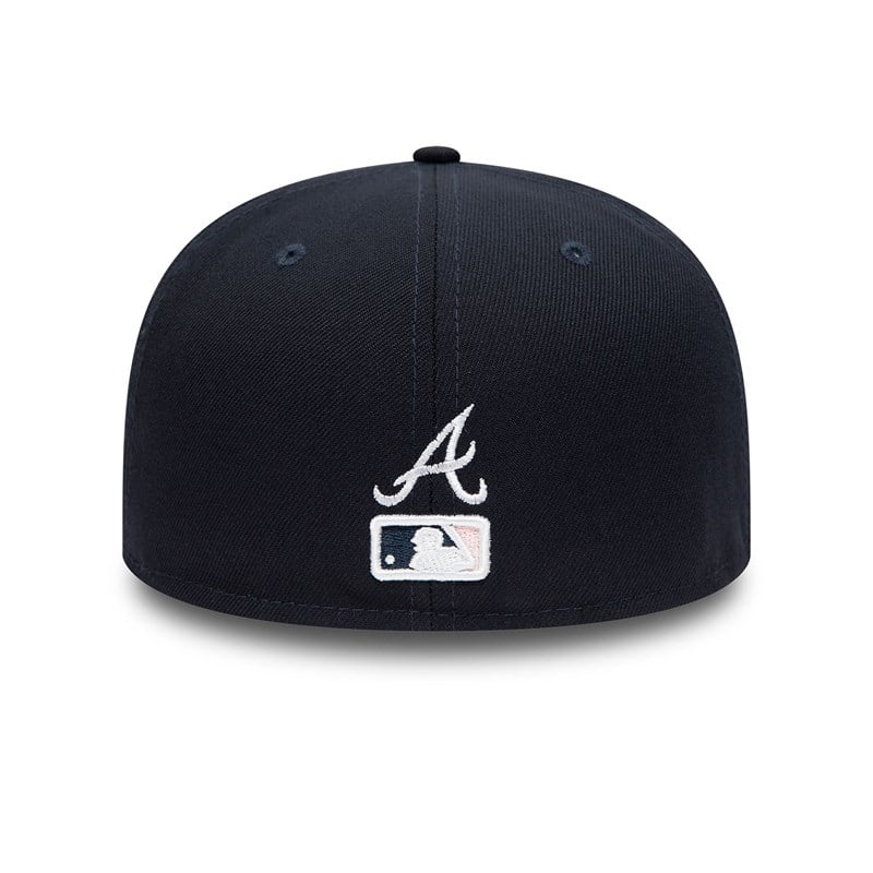 59fifty New Era Atlanta Braves Side Patch Bloom Fitted Gorras Azules | IF8975416