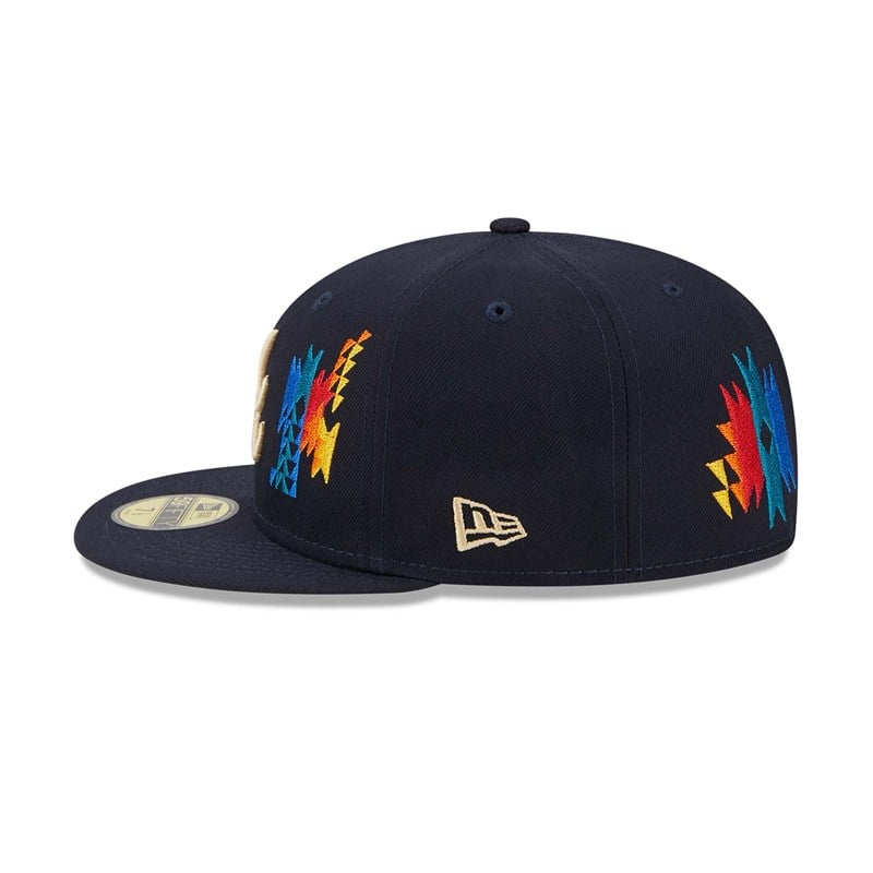 59fifty New Era Atlanta Braves Southwestern Fitted Gorras Azules | KL8032975