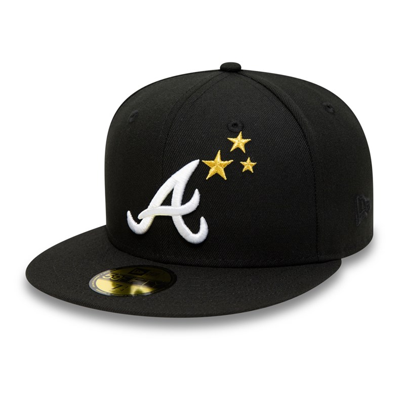 59fifty New Era Atlanta Braves Stars Gorras Negros | HM9753062