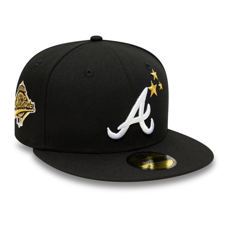 59fifty New Era Atlanta Braves Stars Gorras Negros | HM9753062