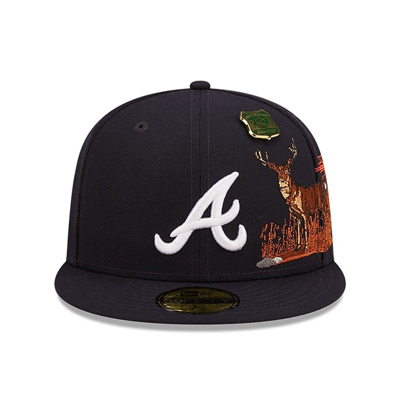 59fifty New Era Atlanta Braves State Park Fitted Gorras Azules | UN7598402