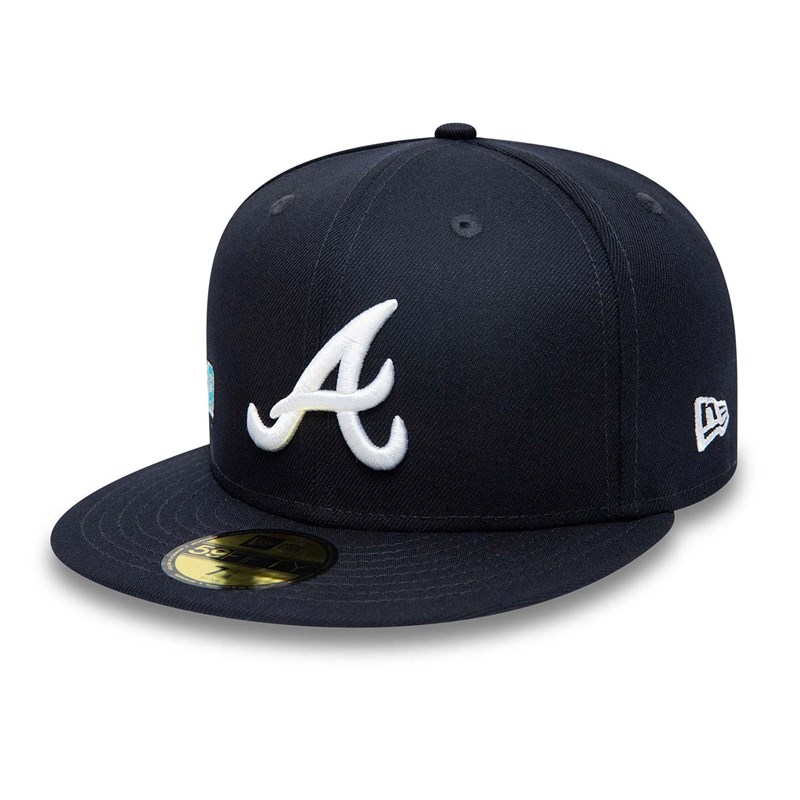 59fifty New Era Atlanta Braves Stateview Fitted Gorras Azules | ZH5708192