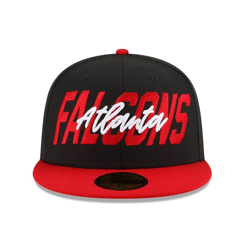 59fifty New Era Atlanta Falcons NFL Draft Fitted Gorras Negros | AT9317284