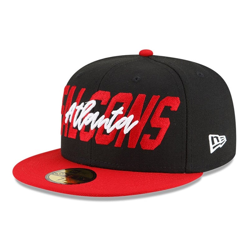 59fifty New Era Atlanta Falcons NFL Draft Fitted Gorras Negros | AT9317284