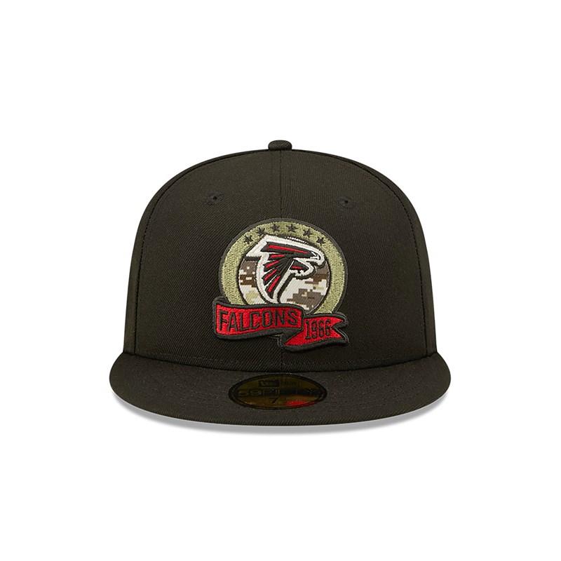 59fifty New Era Atlanta Falcons NFL Salute To Service Fitted Gorras Negros | OW8690471