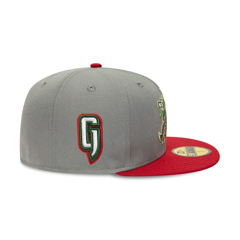 59fifty New Era Augusta Jackets Milb Fitted Gorras Grises | NI2475086