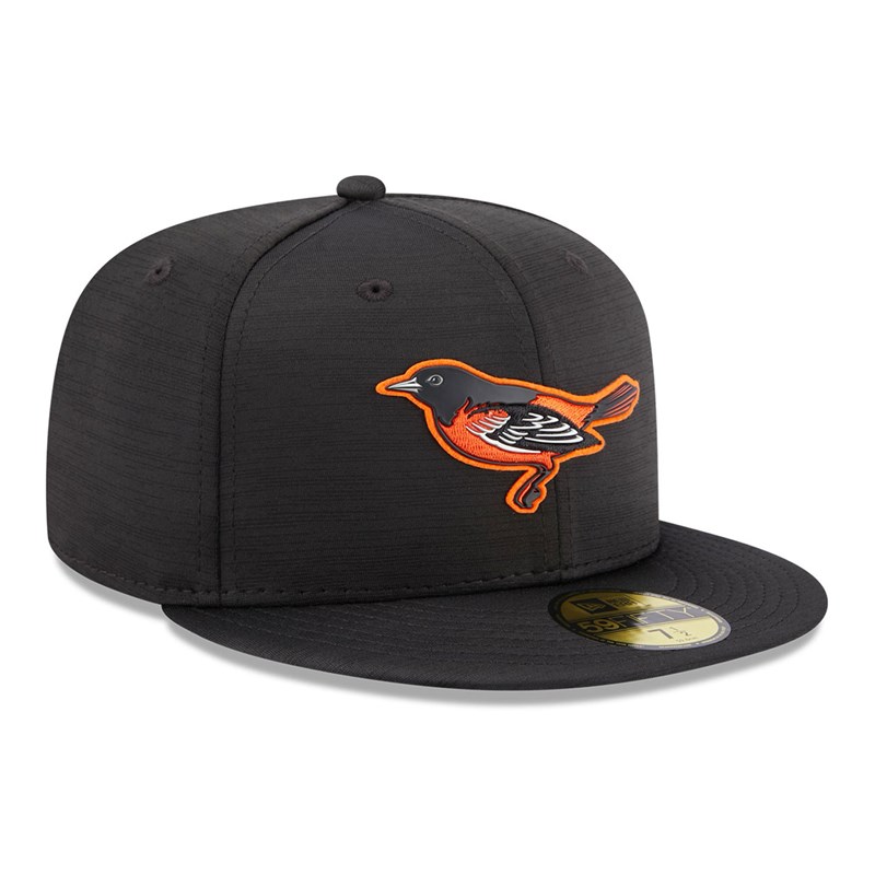 59fifty New Era Baltimore Orioles MLB Clubhouse Fitted Gorras Negros | XK3091862