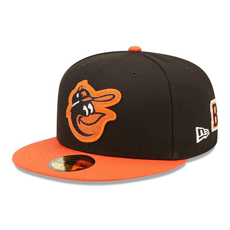 59fifty New Era Baltimore Orioles Ne Letterman Fitted Gorras Negros | AW8562397