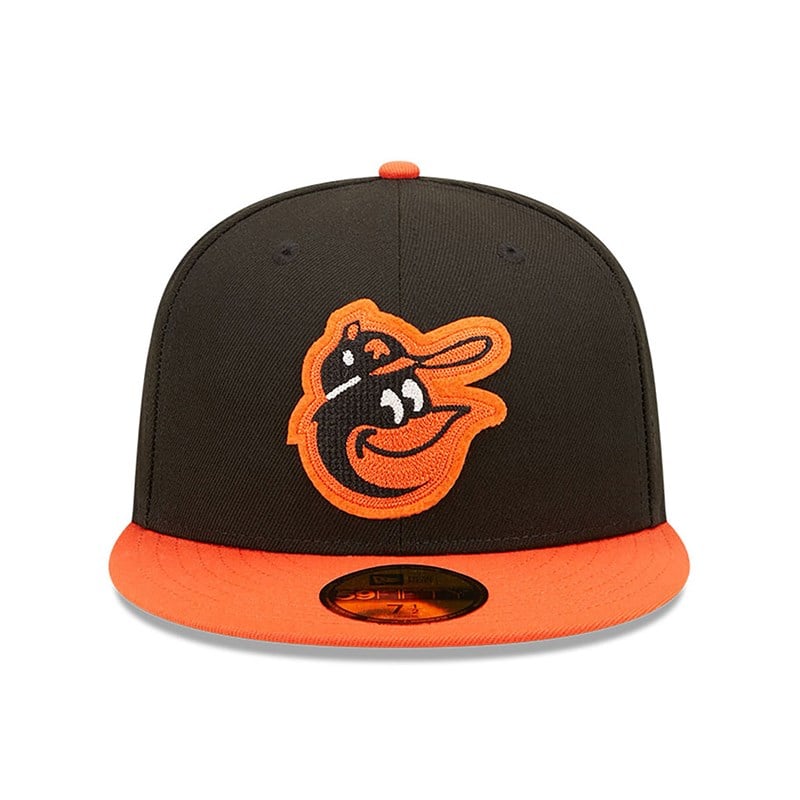 59fifty New Era Baltimore Orioles Ne Letterman Fitted Gorras Negros | AW8562397