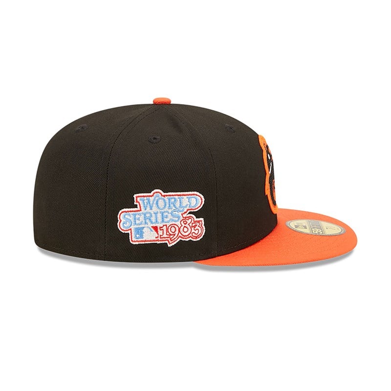 59fifty New Era Baltimore Orioles Ne Letterman Fitted Gorras Negros | AW8562397