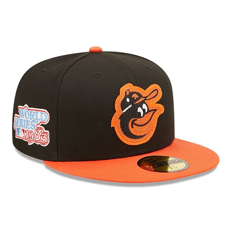 59fifty New Era Baltimore Orioles Ne Letterman Fitted Gorras Negros | AW8562397