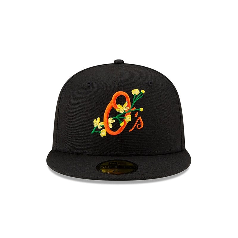 59fifty New Era Baltimore Orioles Side Patch Bloom Fitted Gorras Negros | AP2078659