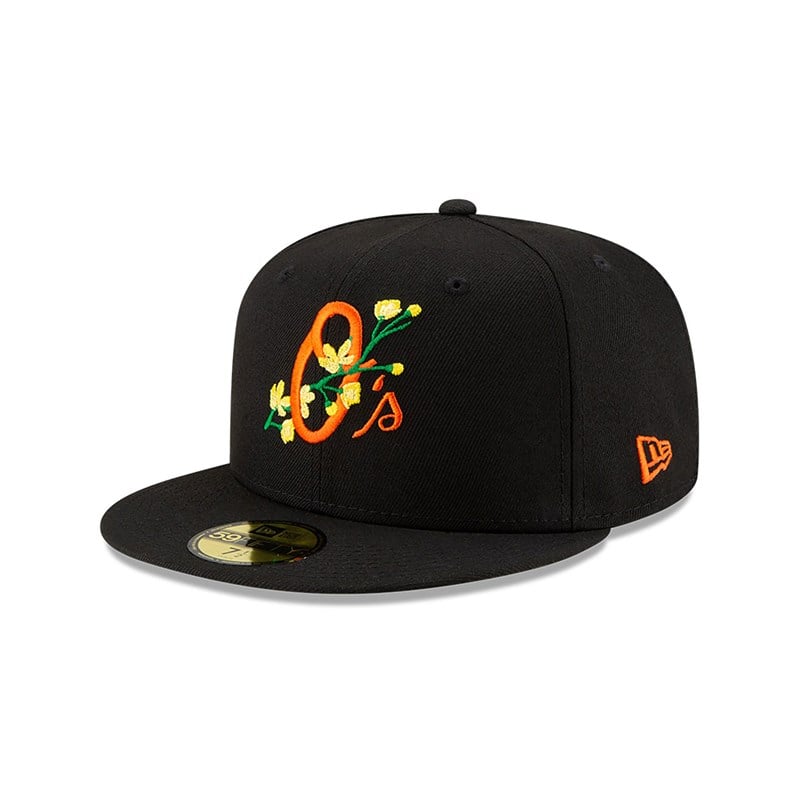 59fifty New Era Baltimore Orioles Side Patch Bloom Fitted Gorras Negros | AP2078659