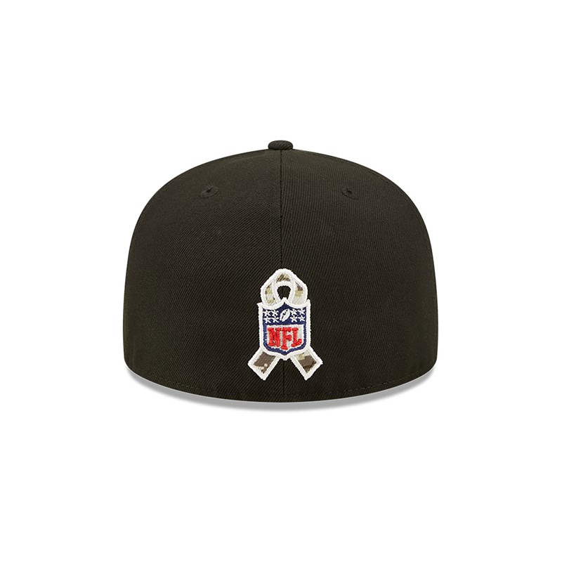 59fifty New Era Baltimore Ravens NFL Salute To Service Fitted Gorras Negros | YO2736580