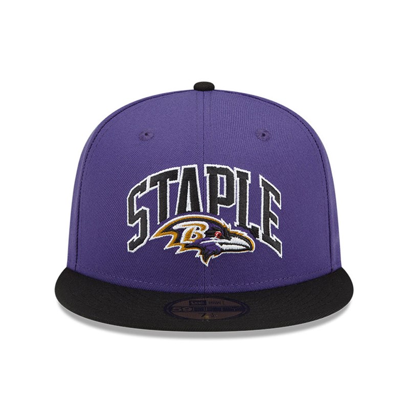 59fifty New Era Baltimore Ravens X Staple Fitted Gorras Morados | RT9308752