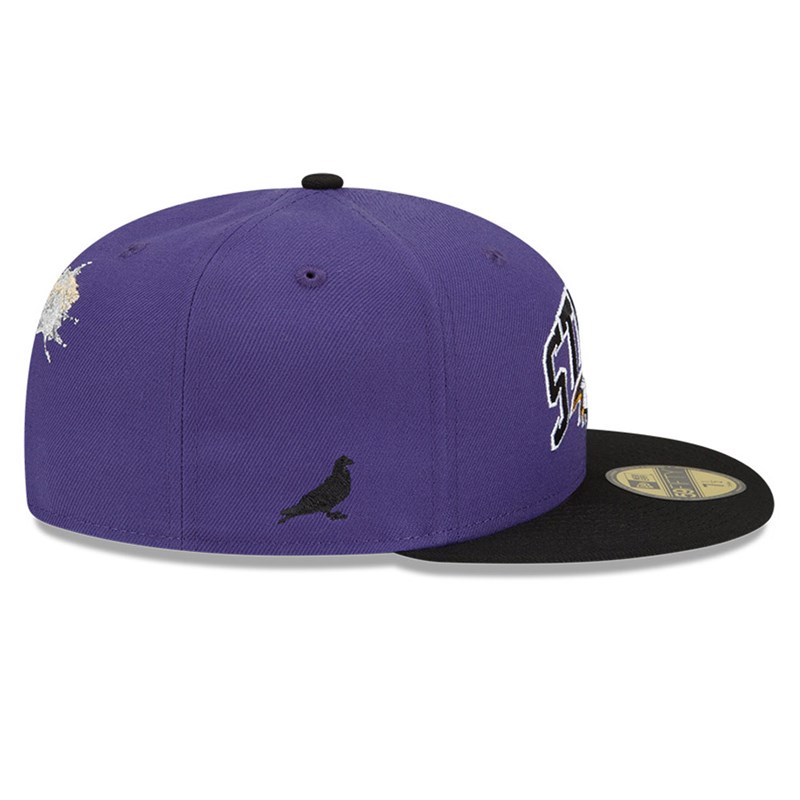 59fifty New Era Baltimore Ravens X Staple Fitted Gorras Morados | RT9308752