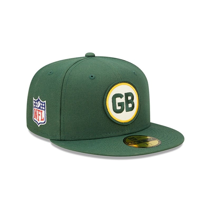 59fifty New Era Bay Packers NFL Sideline 2022 Fitted Gorras Verdes | QM0352816