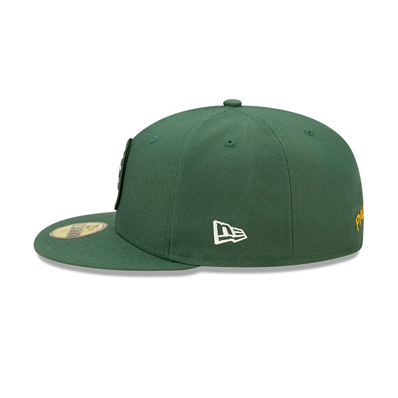 59fifty New Era Bay Packers NFL Sideline 2022 Fitted Gorras Verdes | QM0352816