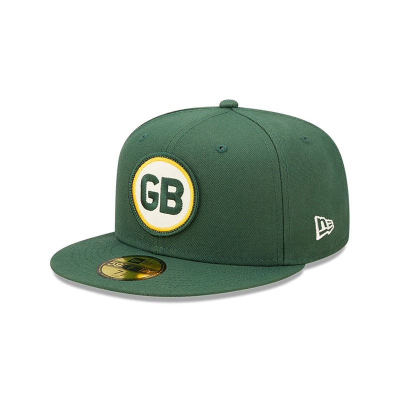 59fifty New Era Bay Packers NFL Sideline 2022 Fitted Gorras Verdes | QM0352816