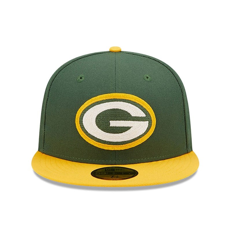 59fifty New Era Bay Packers Ne Letterman Fitted Gorras Verdes | VP3748012