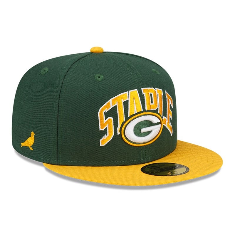 59fifty New Era Bay Packers X Staple Fitted Gorras Verdes | UW1270653