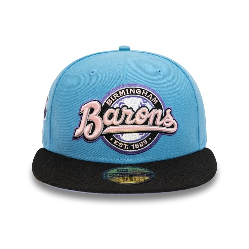 59fifty New Era Birmingham Barons Milb Fitted Gorras Azules | TA3047218