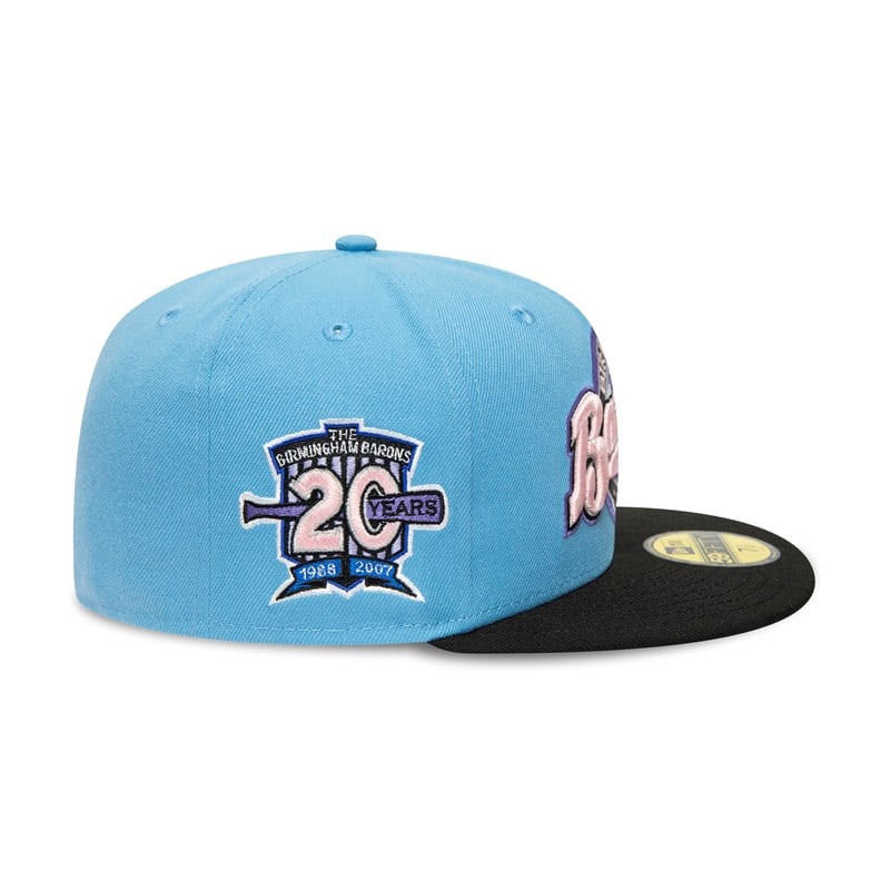 59fifty New Era Birmingham Barons Milb Fitted Gorras Azules | TA3047218