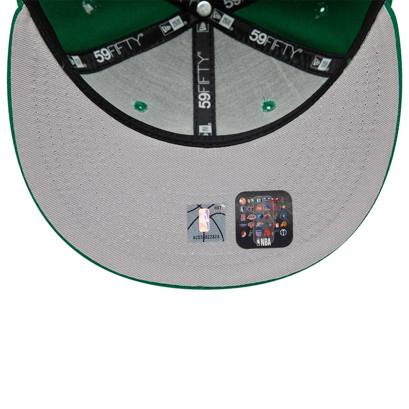 59fifty New Era Boston Celtics Dual Logo Fitted Gorras Verdes | DO7530482