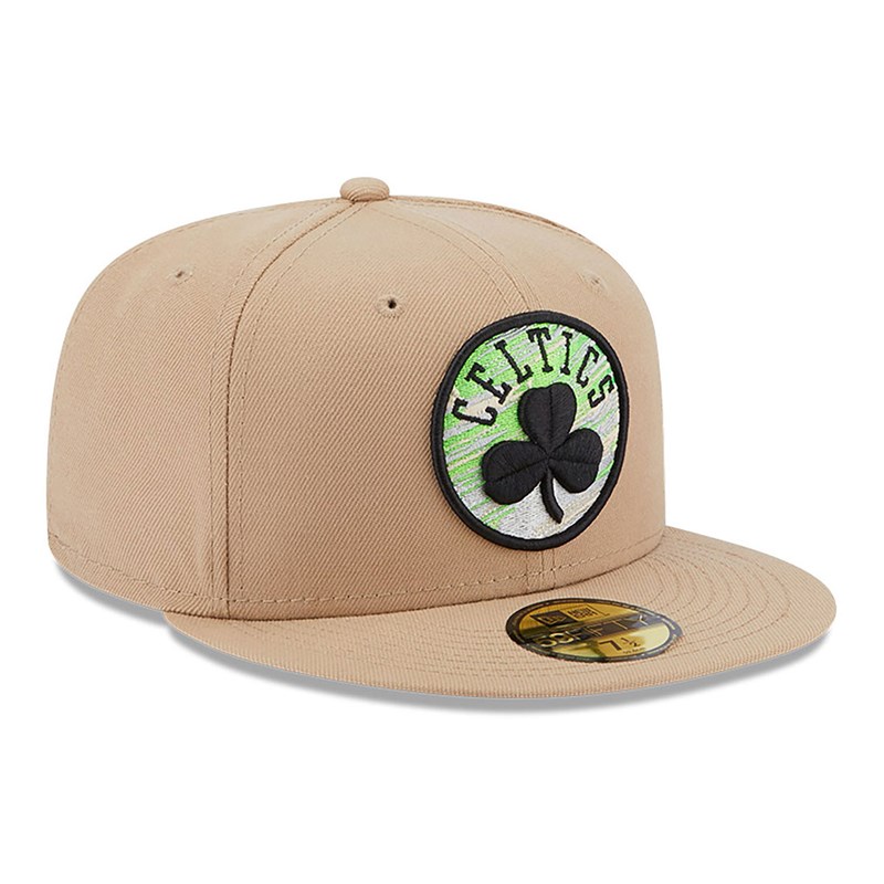 59fifty New Era Boston Celtics Team Neon Fitted Gorras Marrom | IG5687941