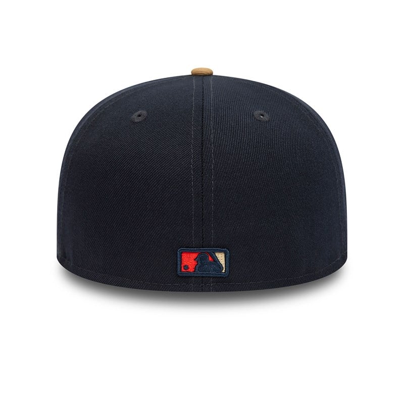 59fifty New Era Boston Sox Fall Colours Contrast Visor Fitted Gorras Azules | YM0468913