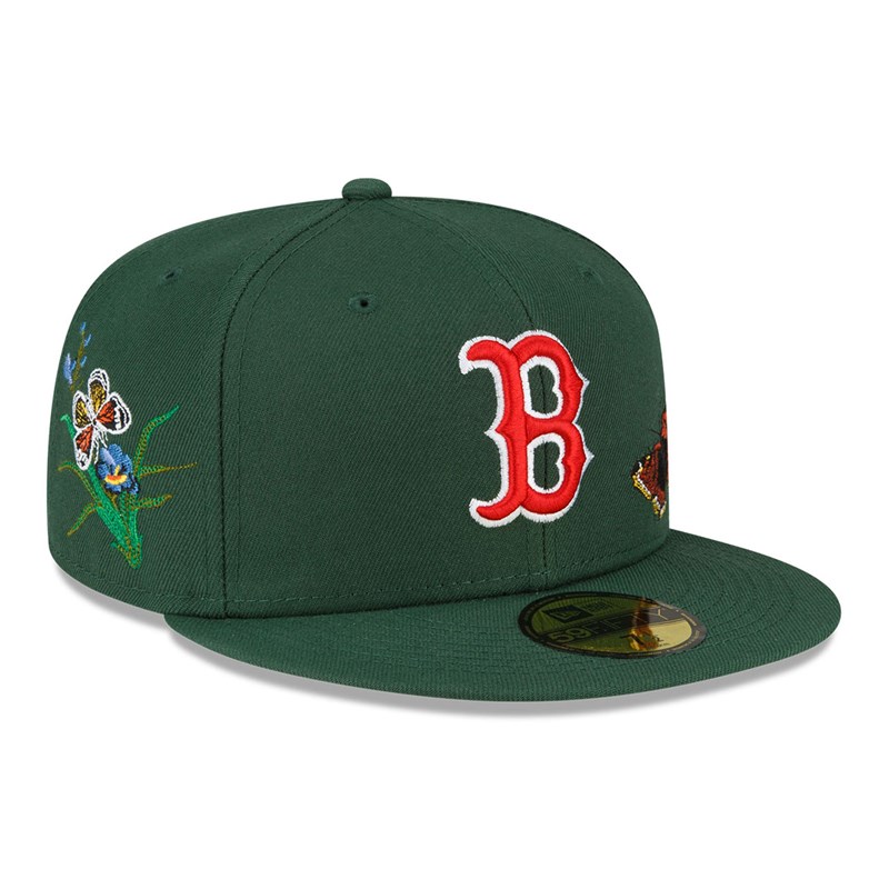 59fifty New Era Boston Sox Felt X MLB Fitted Gorras Verdes | TI3615498