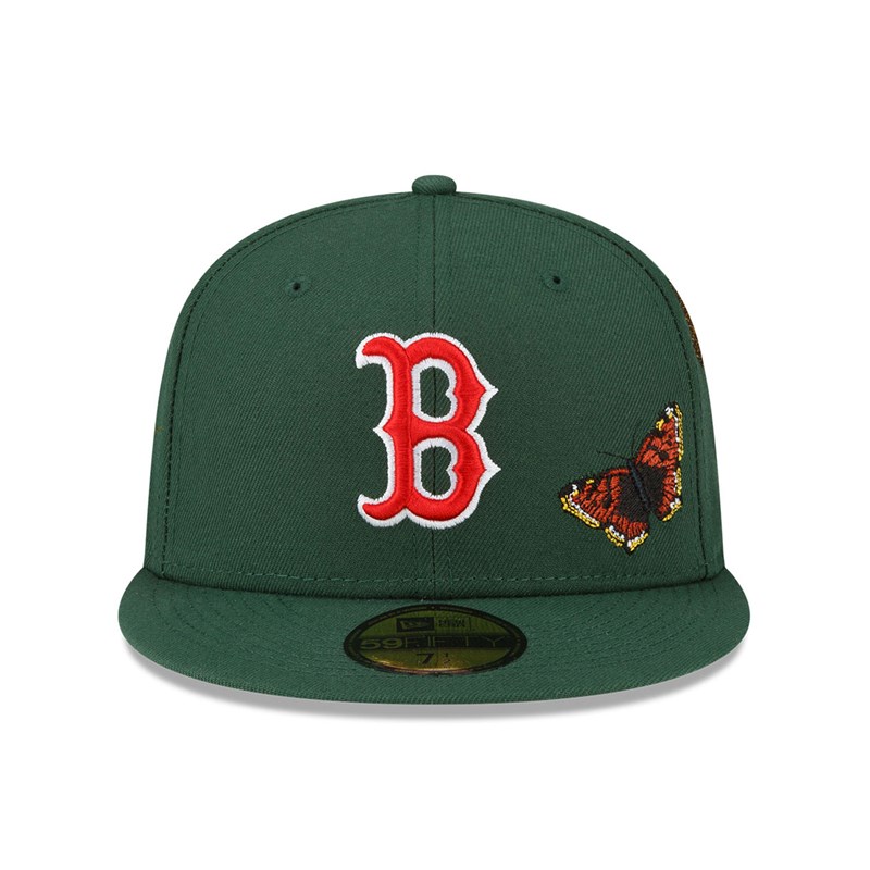 59fifty New Era Boston Sox Felt X MLB Fitted Gorras Verdes | TI3615498