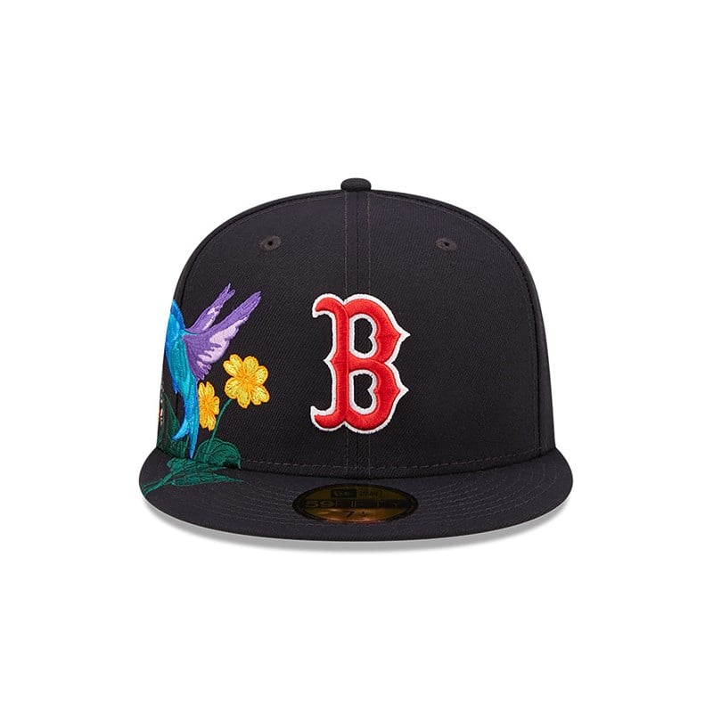 59fifty New Era Boston Sox MLB Blooming Fitted Gorras Azules | OH5083149