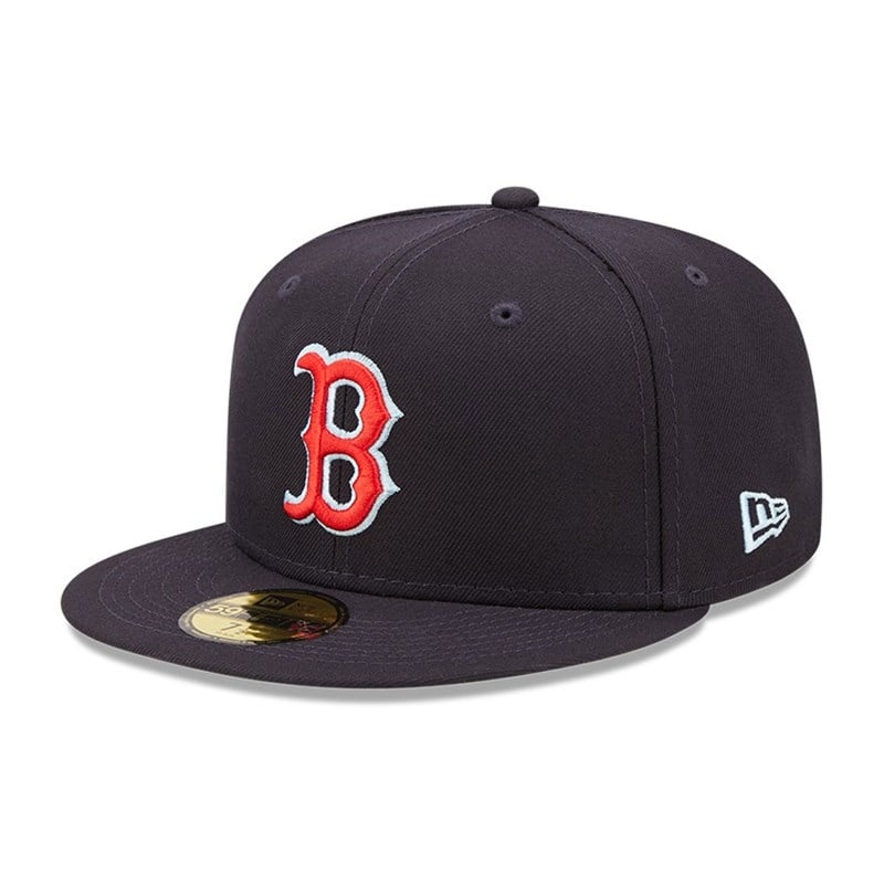 59fifty New Era Boston Sox MLB Cloud Fitted Gorras Azules | IX7581239