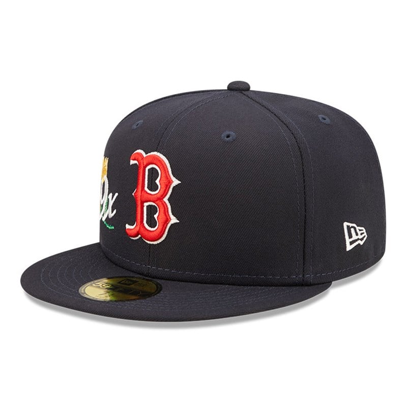 59fifty New Era Boston Sox MLB Crown Champs Fitted Gorras Azules | SH4591683