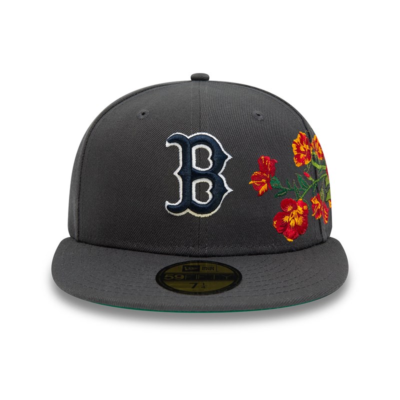 59fifty New Era Boston Sox MLB Floral Fitted Gorras Grises | LR5894712