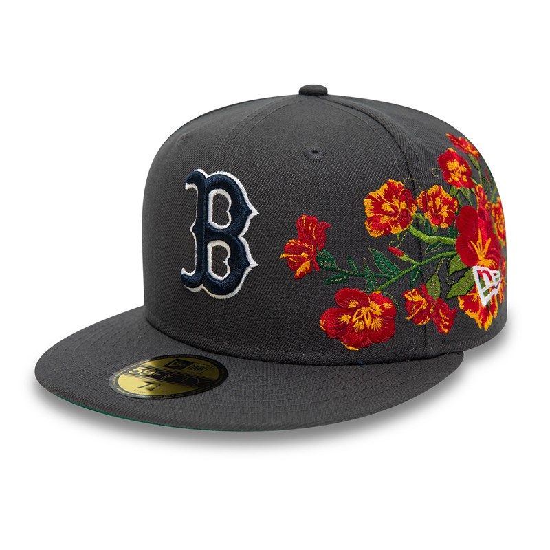 59fifty New Era Boston Sox MLB Floral Fitted Gorras Grises | LR5894712