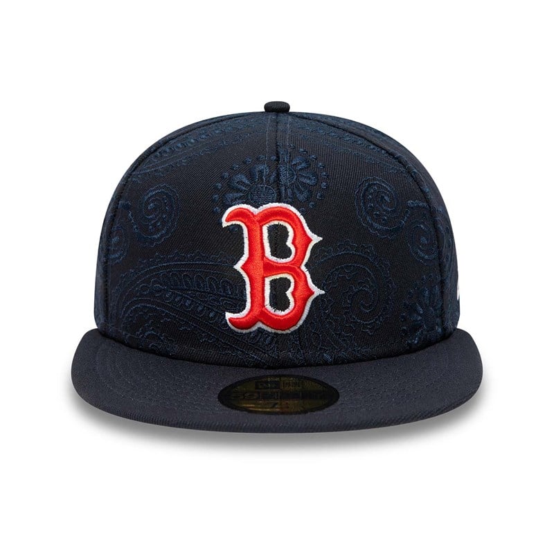 59fifty New Era Boston Sox MLB Swirl Fitted Gorras Azules | SM3604592