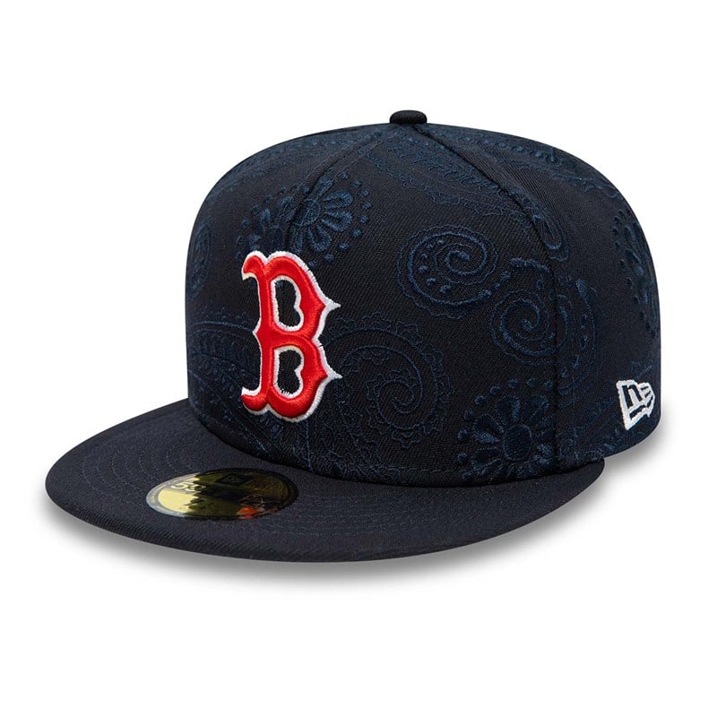 59fifty New Era Boston Sox MLB Swirl Fitted Gorras Azules | SM3604592