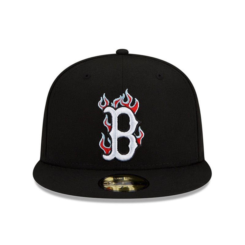 59fifty New Era Boston Sox MLB Team Fire Gorras Negros | MH6053819