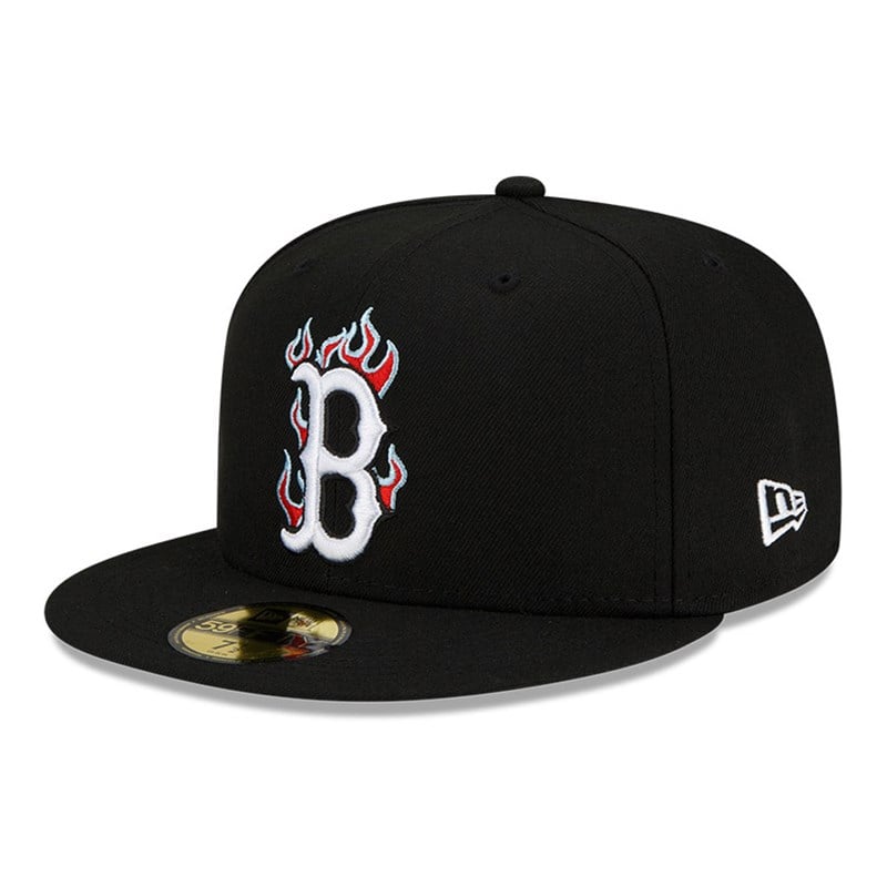 59fifty New Era Boston Sox MLB Team Fire Gorras Negros | MH6053819