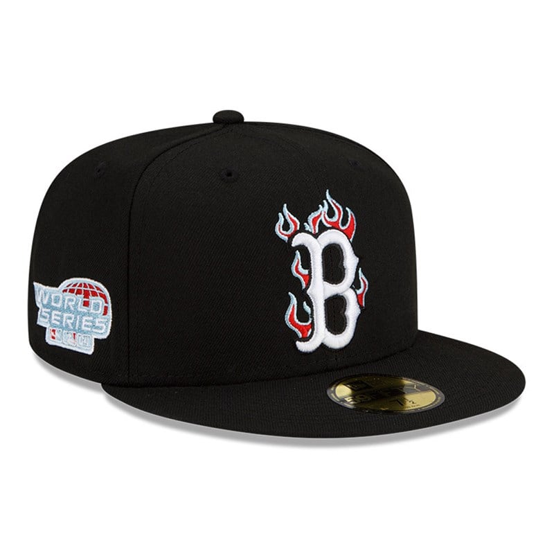 59fifty New Era Boston Sox MLB Team Fire Gorras Negros | MH6053819