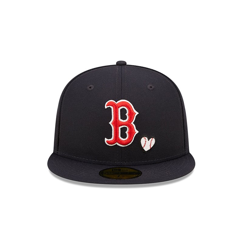 59fifty New Era Boston Sox MLB Team Heart Fitted Gorras Azules | MP5163789